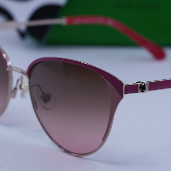 Kate Spade IANNA/G/S 0000 M2 Cat Eye Sunglasses – Rose Gold/Red/Pink - Picture 2 of 10